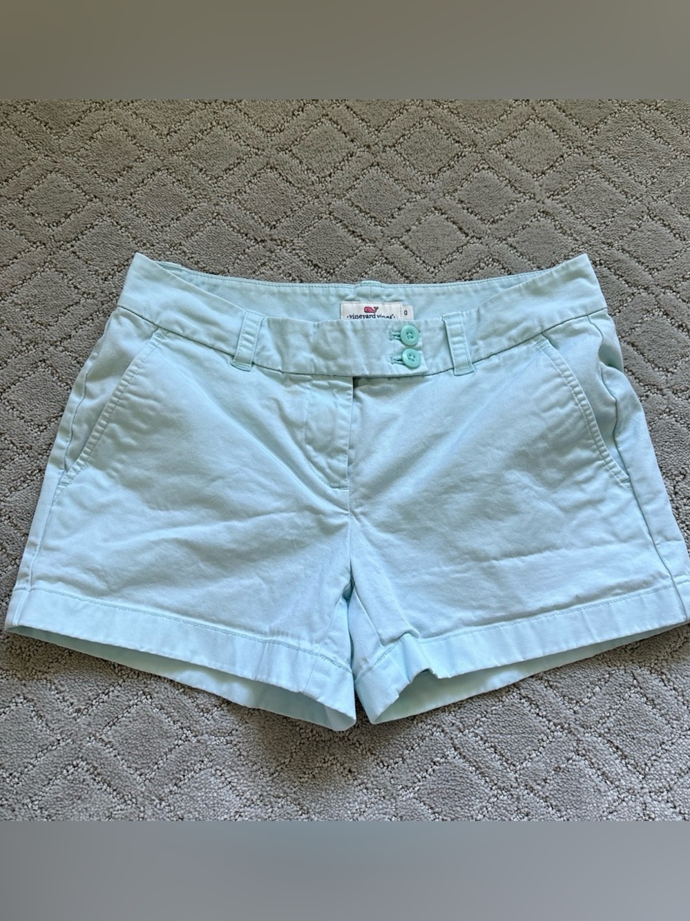 Vineyard Vines Mint Aqua Chino Bermuda Shorts